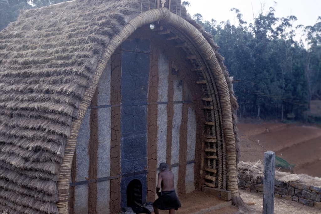 Dairyman-priest at barrel-vaulted temple
